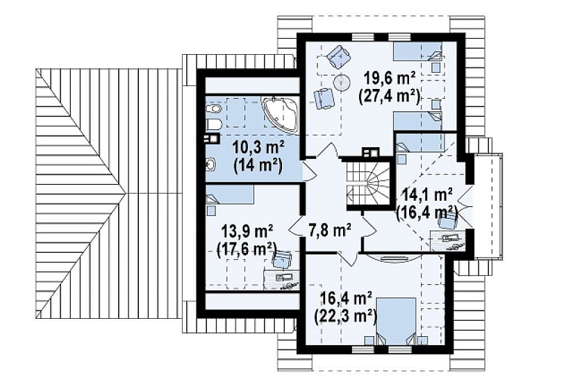 ДОМ ИЗ ГАЗОБЕТОНА ГД-244