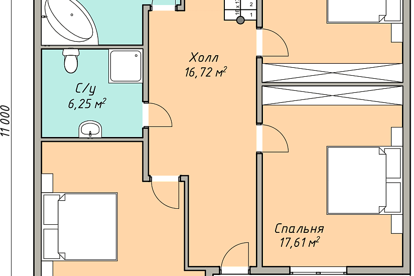 Каркасный дом КД-187