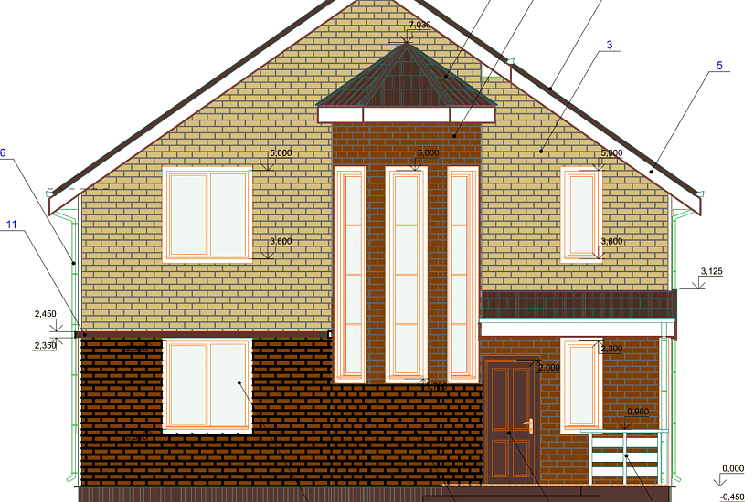 Дом-каркас-10500х9000мм-1,5эт-АР