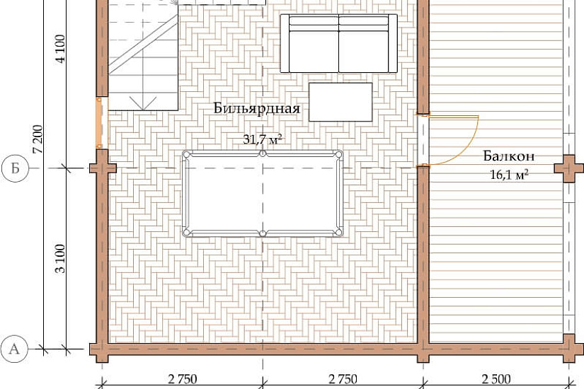ПРОЕКТ Б-24 БАНЯ ИЗ ПРОФИЛИРОВАННОГО БРУСА