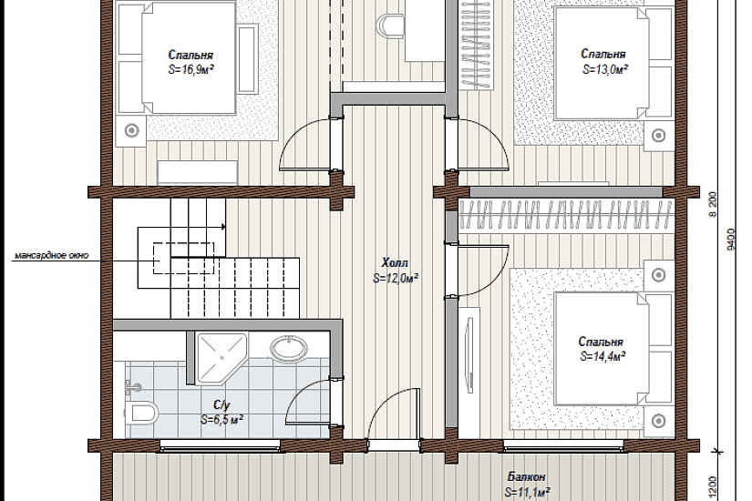Шале Осень 165 м2″