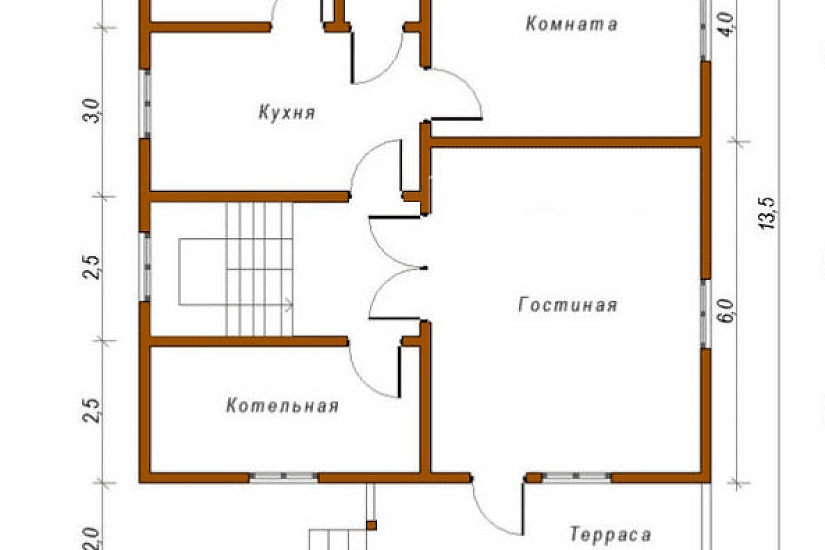 Дом 10 х13,5 К2П10
