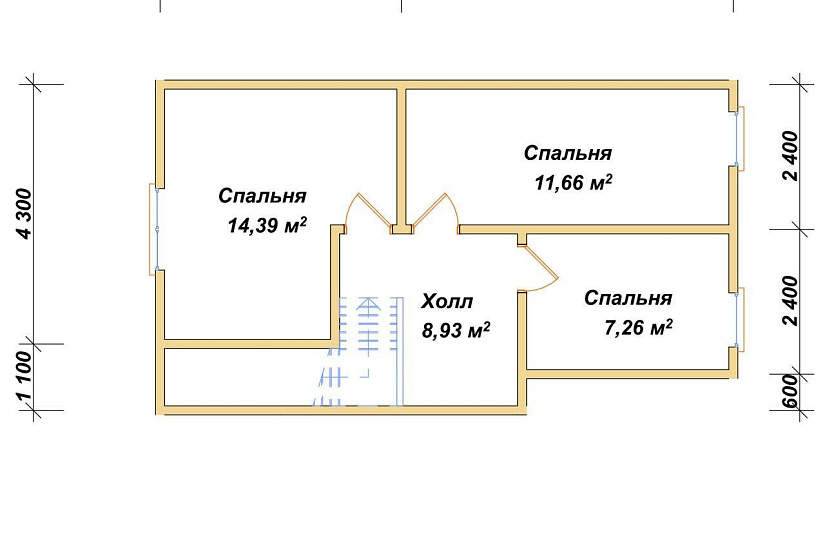 Дом из профилированного бруса 6х9