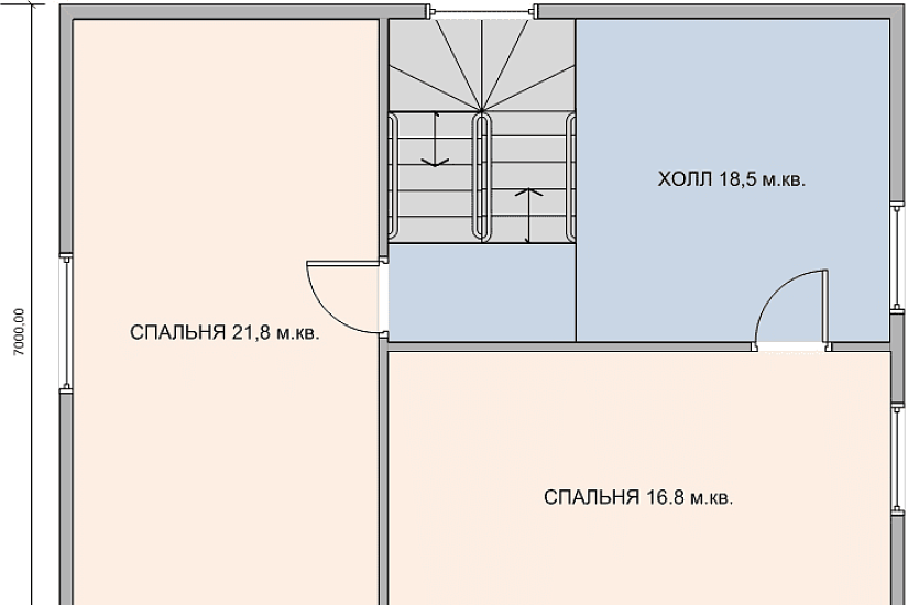 Каркасный дом 9х7