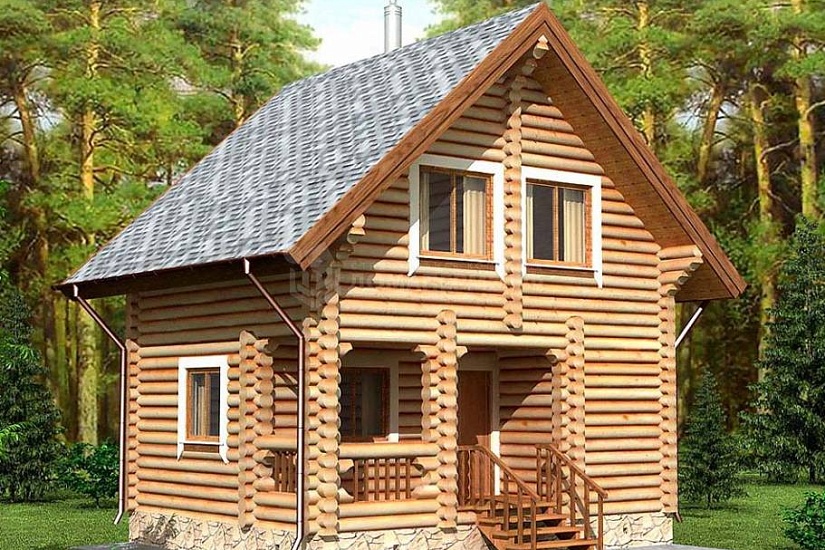 ДОМ-БАНЯ ИЗ БРЕВНА ДБ-75-1