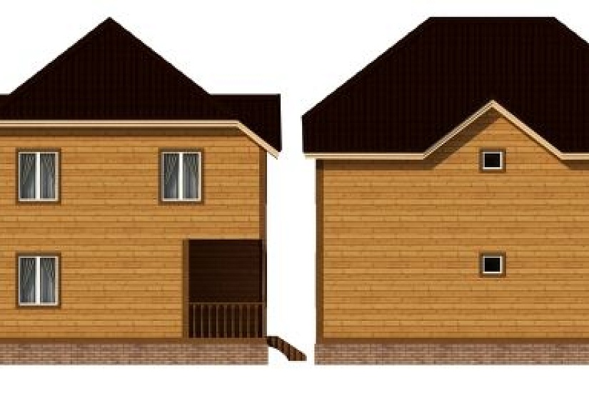 ДОМ ИЗ БРУСА ДБр-142а