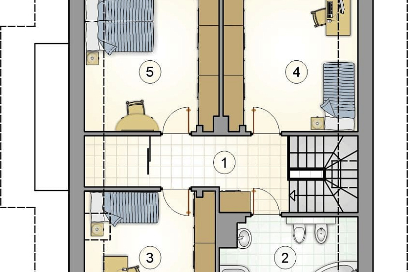 Проект дома из газобетона Гуселка Проект дома из газобетона Гуселка