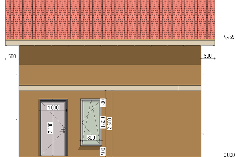 Дом-Сип.панели174мм-6875х6875мм-1,5эт-АР-КР