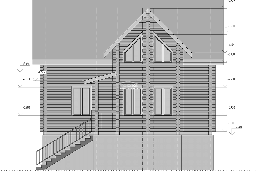 Жилой дом с эркером 2259