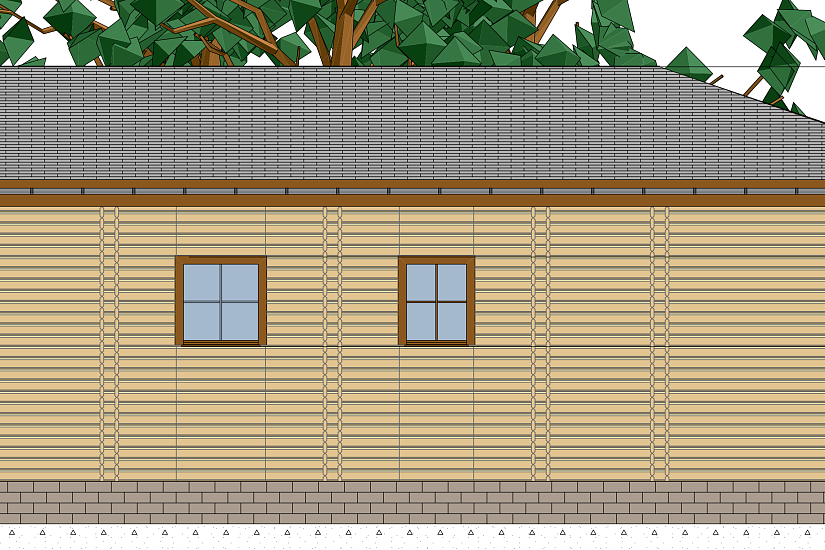 Жилой дом-двойной брус 219мм-12950х9625мм-1эт-АР-КР Жилой дом-двойной брус 219мм-12950х9625мм-1эт-АР-КР