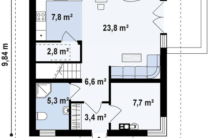 ДОМ ИЗ ГАЗОБЕТОНА ГД-95б