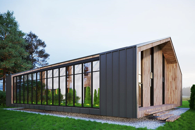 Дом-каркас150мм-12220х19030мм-1,5эт-АР-КР