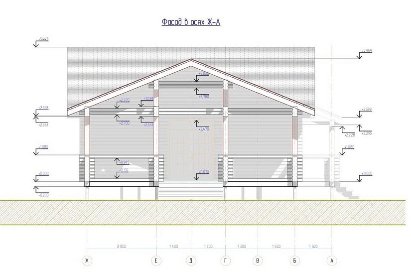 Индивидуальный жилой дом из профилированного бруса