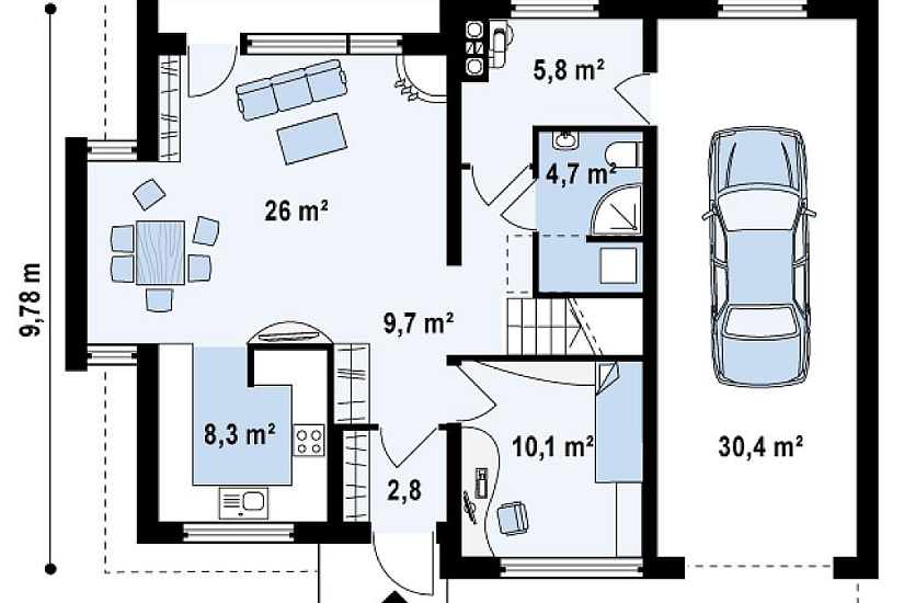 ДОМ ИЗ ГАЗОБЕТОНА ГД-170
