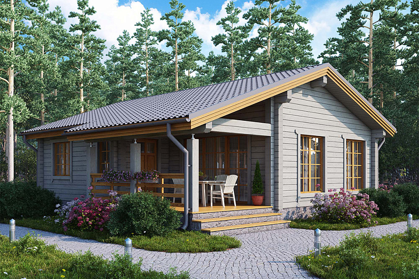 Проект дома из бруса №328
