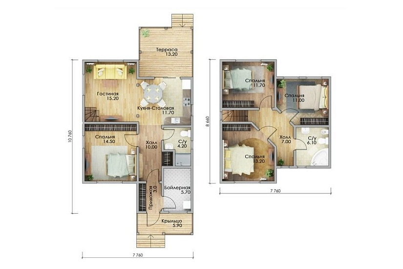 Каркасный дом КД-132