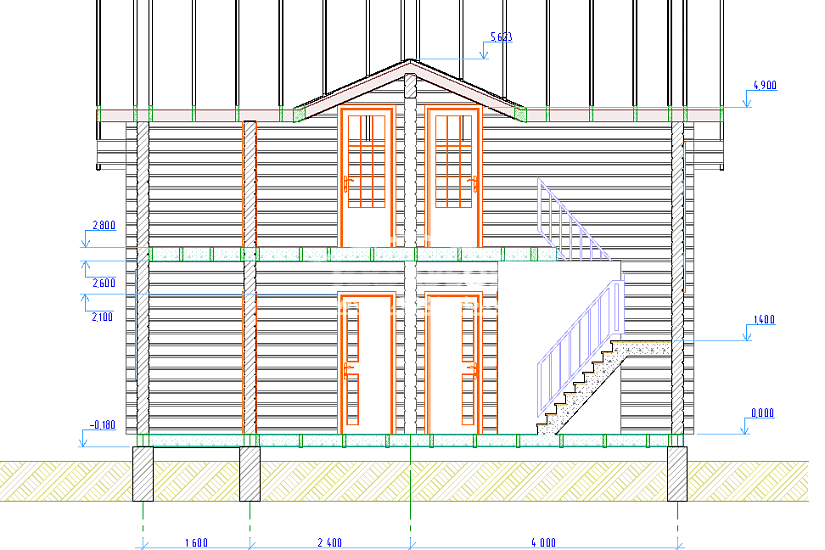 Дом -баня 2404