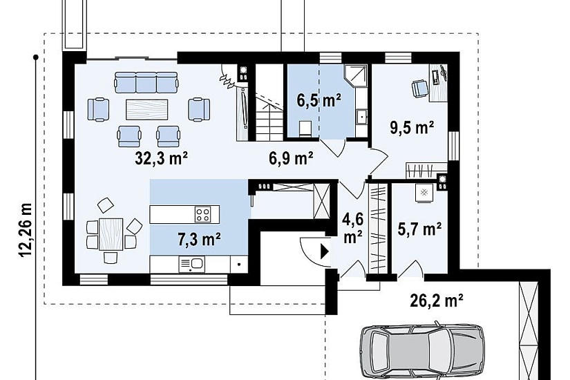 ДОМ ИЗ ГАЗОБЕТОНА ГД-160г