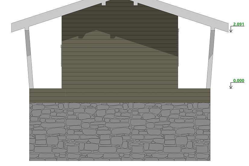 Жилой дом-каркас150мм-6750х7682мм-1эт-АР-КР