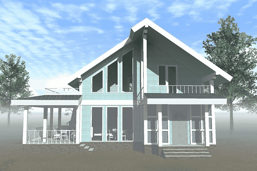 Дом-каркас150мм-11500х10700мм-1,5эт-КР