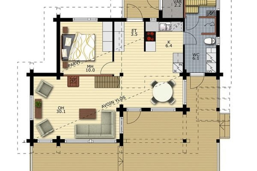 Дом из бруса Оренбург 80 Дом из бруса Оренбург 80