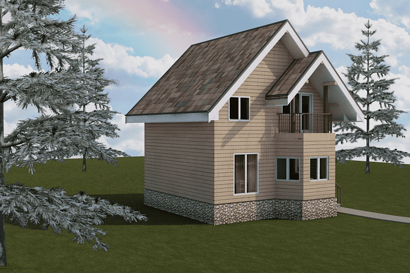 Дом-брус150х150мм-8600х8300мм-1,5эт-АР