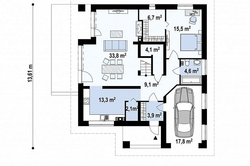 ДОМ ИЗ ГАЗОБЕТОНА ГД-205