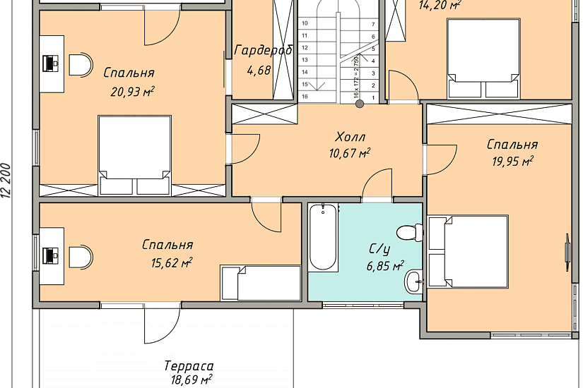 Каркасный дом КД-272-2