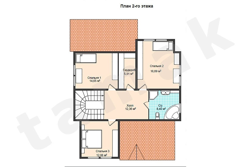 Каркасно-панельный дом Грац ПД-361-1-185