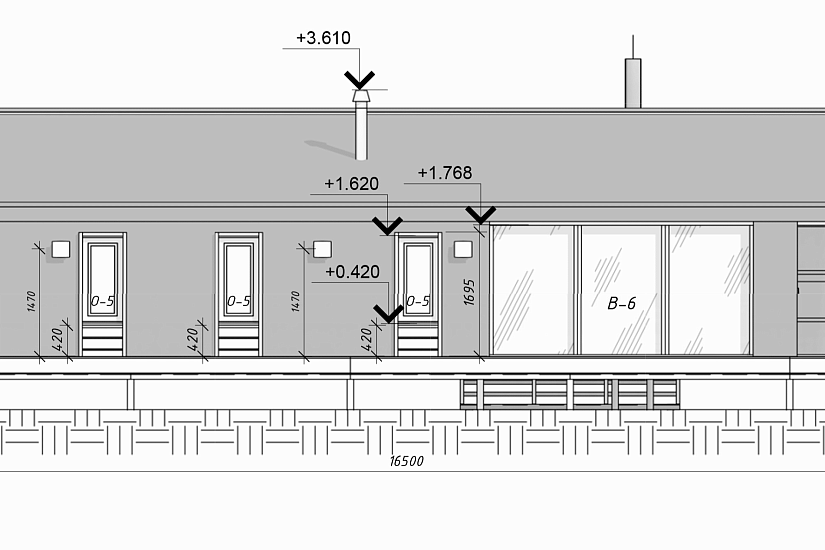 Дом-каркас200мм-10785х16500мм-1эт-АР