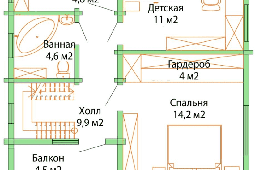 Проект дома "ВЕРДЕ"