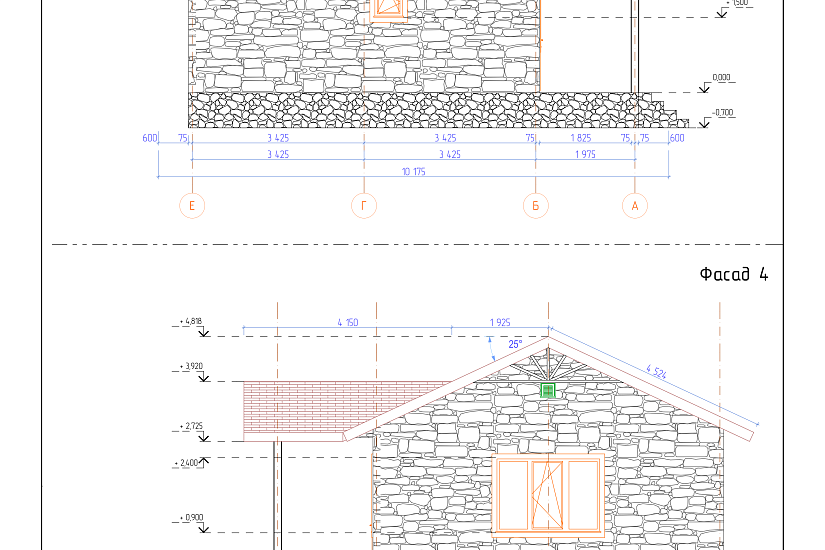 Дом-баня-1эт-каркас150мм-9000х8975мм-ЭП