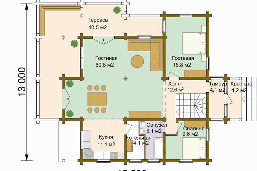 Проект дома "Тайга"