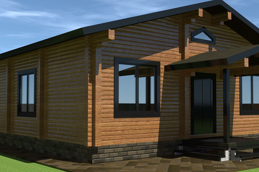 Дом-брус-1этаж-9000х10500-АР Дом-брус-1этаж-9000х10500-АР