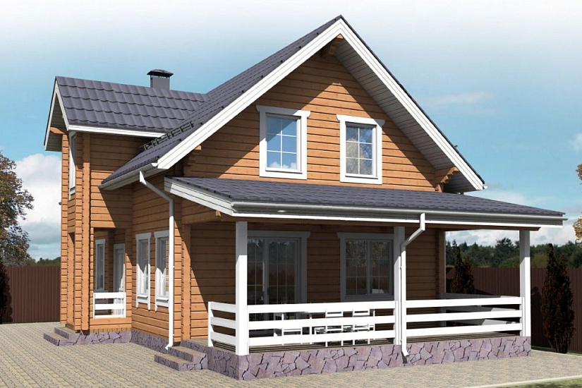 Дом из профилированного бруса ПБ-139