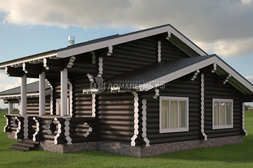  Дом из бревна ОБ-161