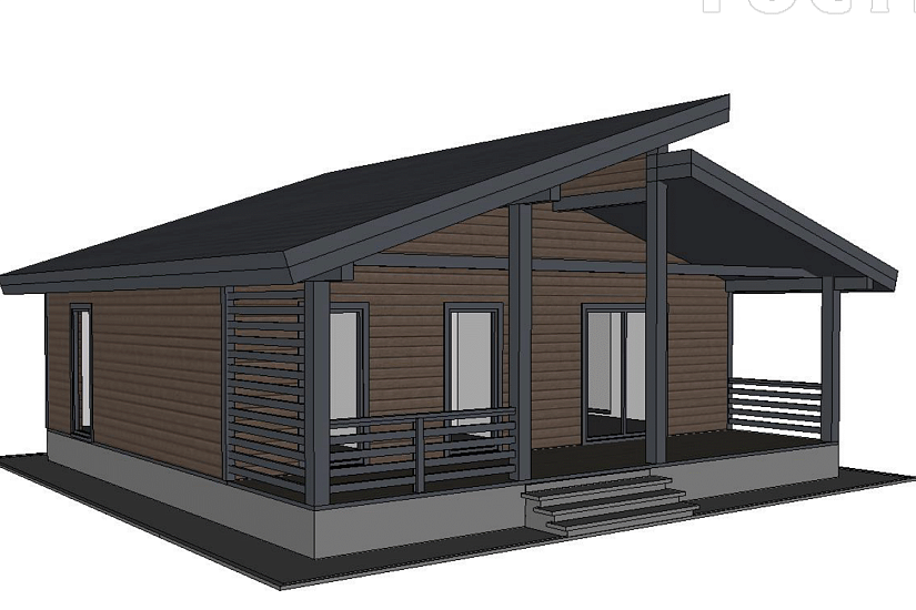 Дачный-дом-каркасный-1эт-9,7х9,7-КД