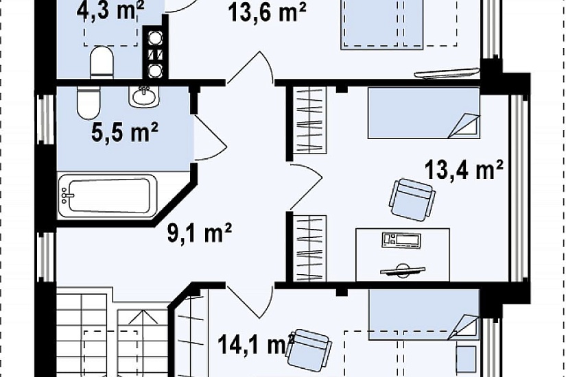 ДОМ ИЗ ГАЗОБЕТОНА ГД-122