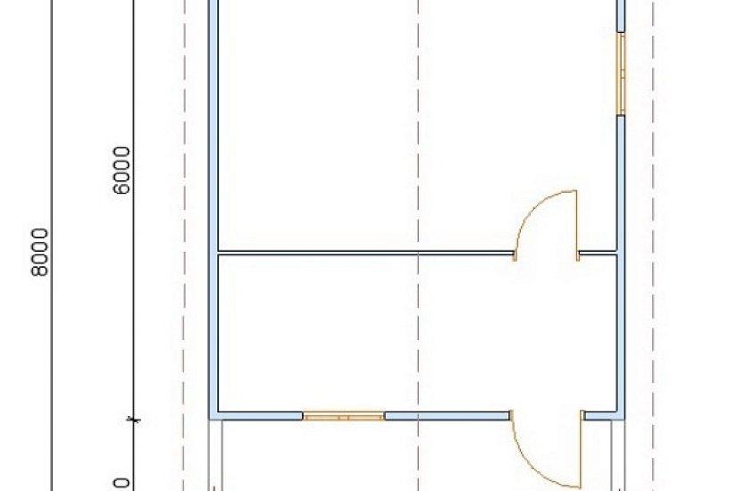Каркасный дом с террасой №29