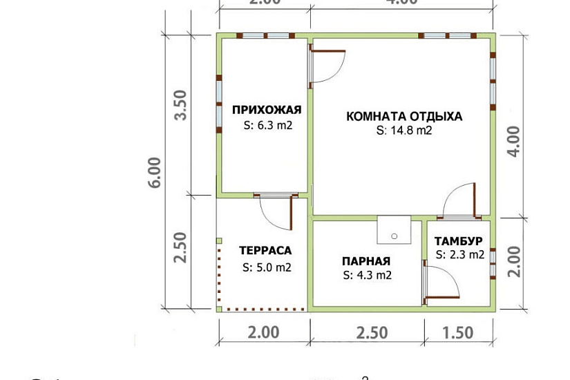 Баня 6х6 К1П5