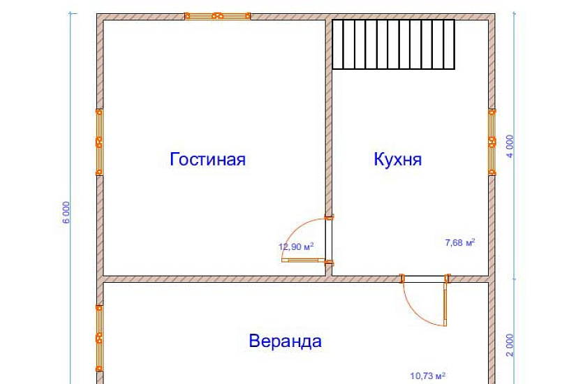 Дом из бруса №13