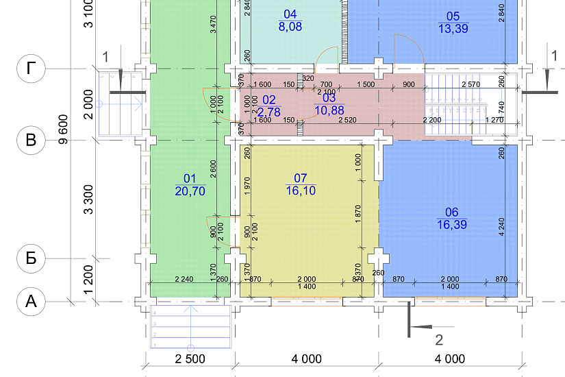 Дом-бревно260-10500х9600мм-1,5эт-АР