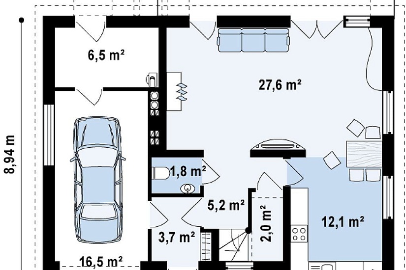 ДОМ ИЗ ГАЗОБЕТОНА ГД-136а