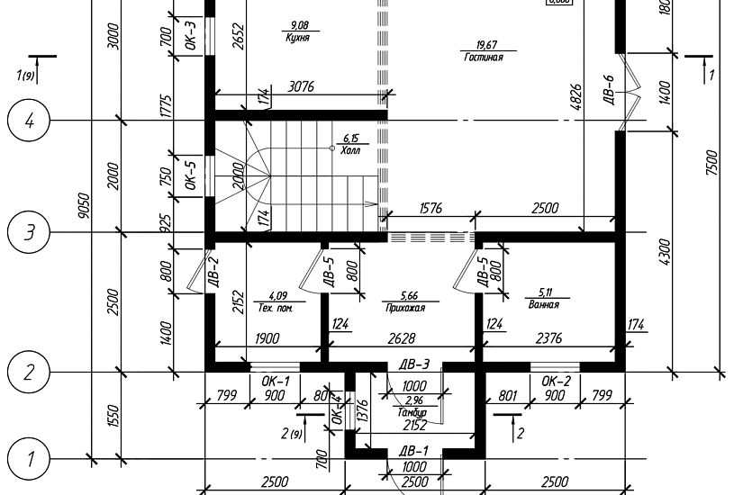 Дом 7 х9 -1,5эт-СИП -АР
