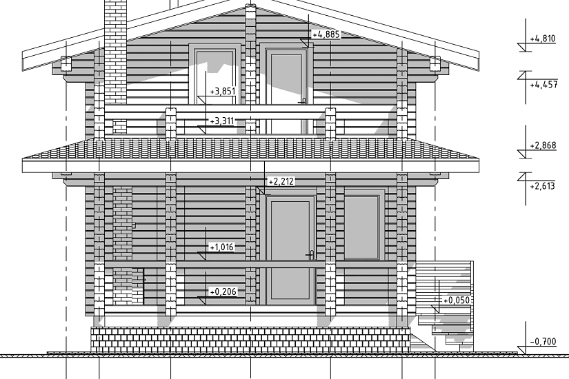 Дом-брус190х140-10190х5500мм-1,5эт-АР
