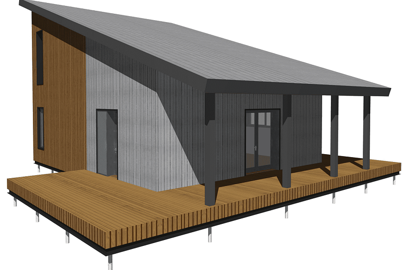 Дом-каркас-1,5эт-14500х14200мм-АР Дом-каркас-1,5эт-14500х14200мм-АР