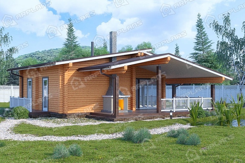 Проект бани Б-050 (83.13 кв.м)