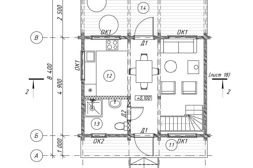Дом-брус-2этажа-6100х8400-КД