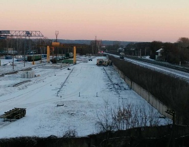 Строительство склада ангарного типа на железнодорожной станции Цна