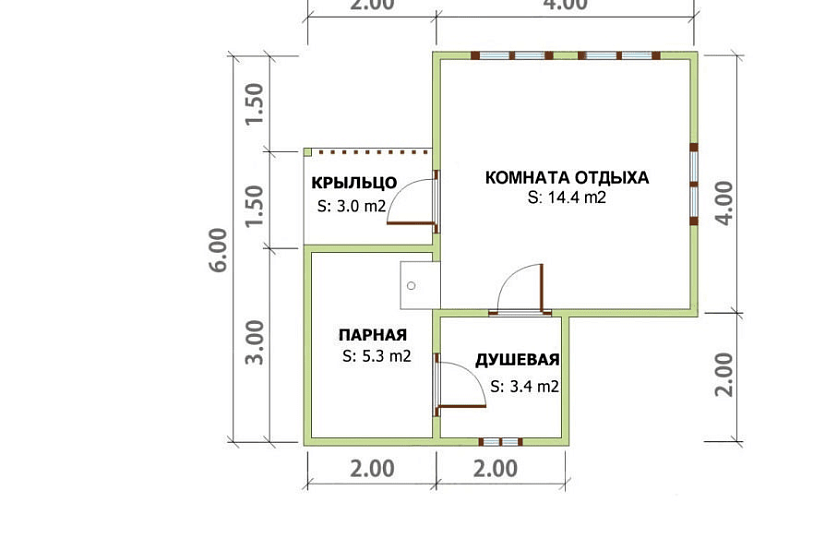 Баня 6х6 К1П7